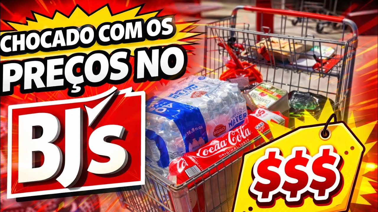 CHOCADO com os PREÇOS no BJ’s 🇺🇸😱 Vale a pena comprar nos EUA?
