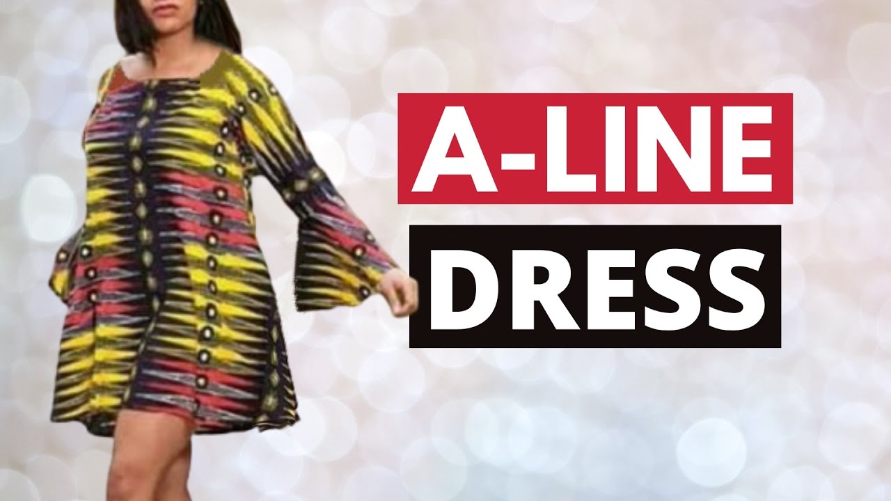 HOW TO MAKE AN A-LINE DRESS | Cutting & Stitching | How to Cut & Sew an A-line Dress DIY | The SILEM