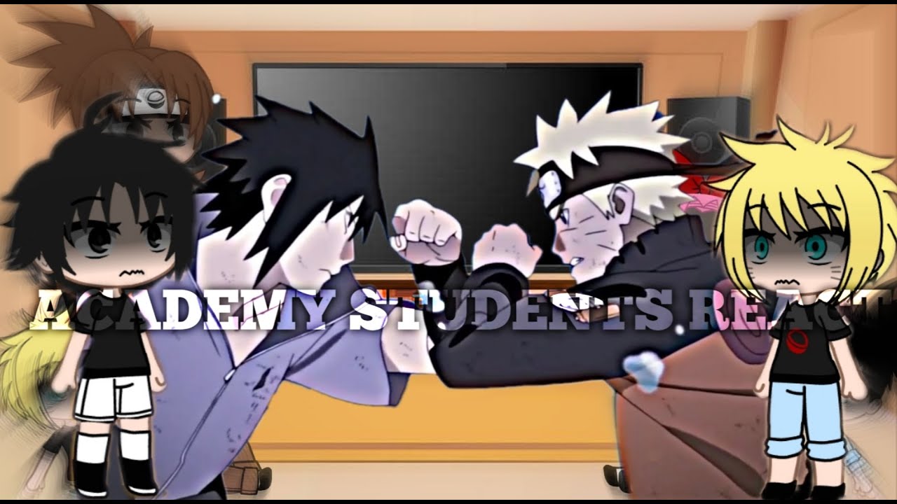 Academy students react to future ( Naruto vs Sasuke) // Naruto