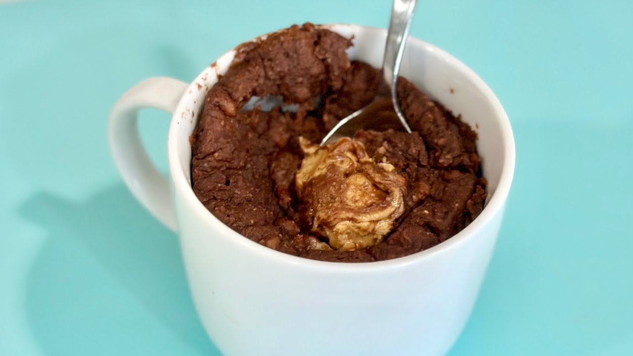 Vegan Chocolate Superfoods Dessert in Minutes! Sugar-Free Gluten-Free Healthy Mug Cake Recipe