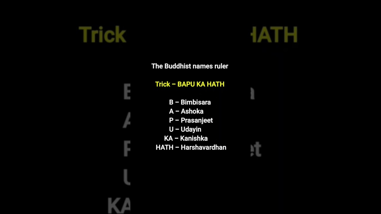 बौध्द धर्म के अनुयायी शासक|the Buddhist names rulers #mpsc #upsc #historyfacts #viral #video #shorts