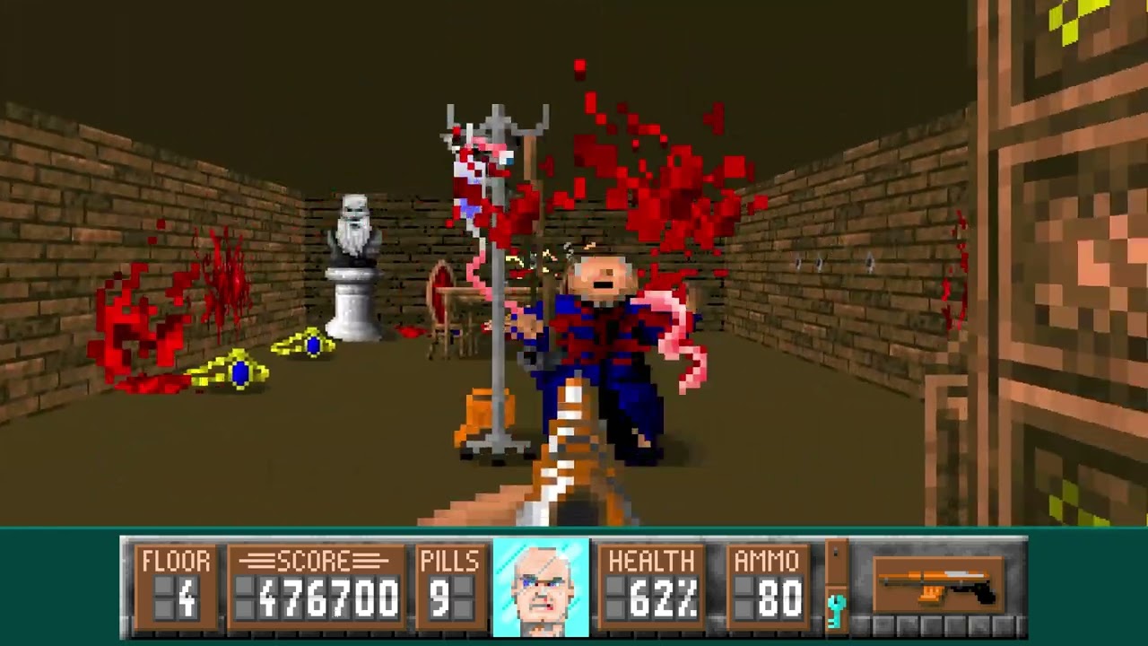 Oldfartenstein 3D - E2M4: Push It Harder (2023) [Wolfenstein 3D Mod] | 4K/60