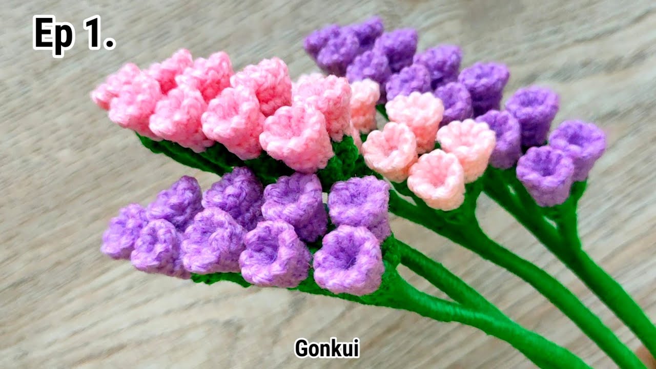 Crochet flower | Easy Crochet Statice flower 💗Ep1. Petals #crochetflower #crochet #beginners