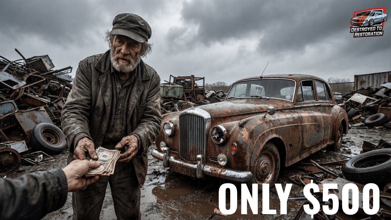 We Found 1963 Bentley S3 Continental for ONLY $500! Old Man Sold His Abandoned Car Full Restoration
