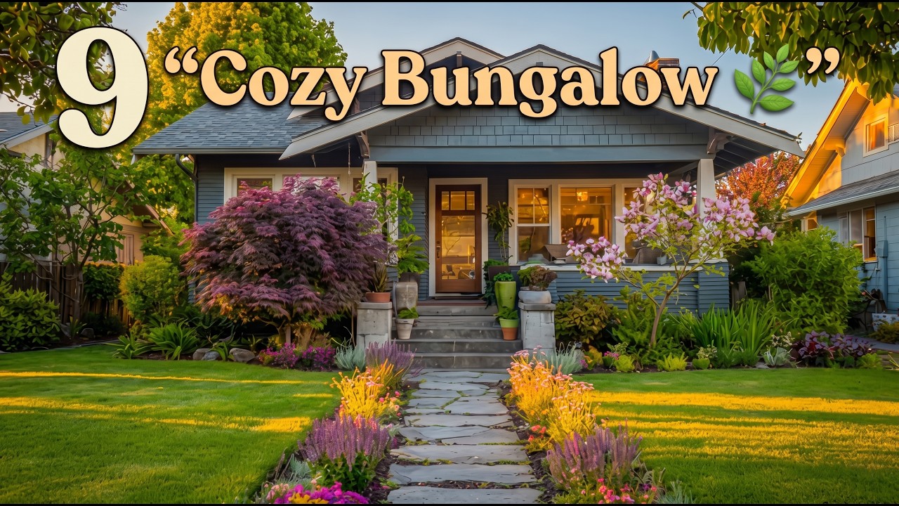 9 Front Yard Ideas That Make Any Bungalow Look Warm & Beautiful