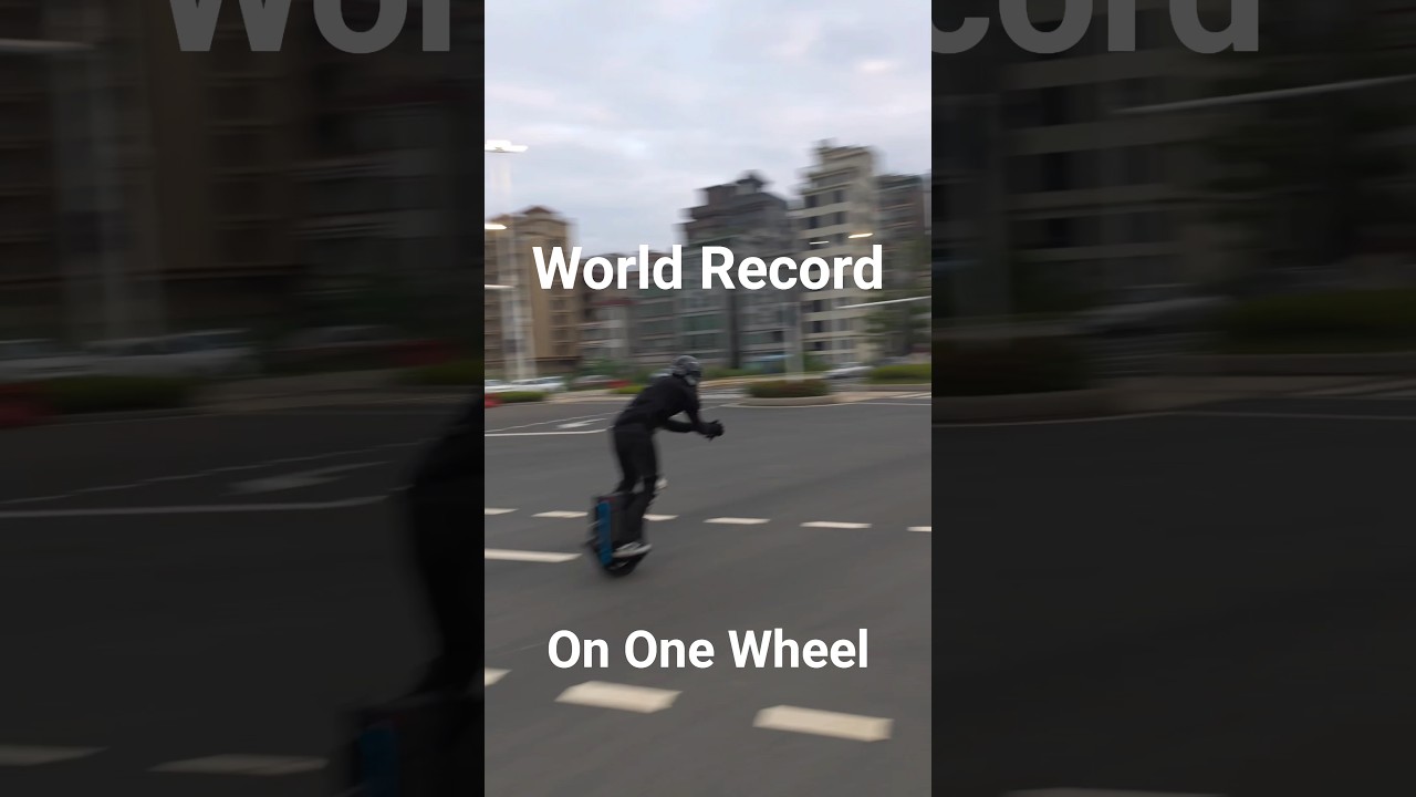 World Record Electric Unicycle Top Speed Run! Full Video coming soon. #worldrecord #electricvehicle