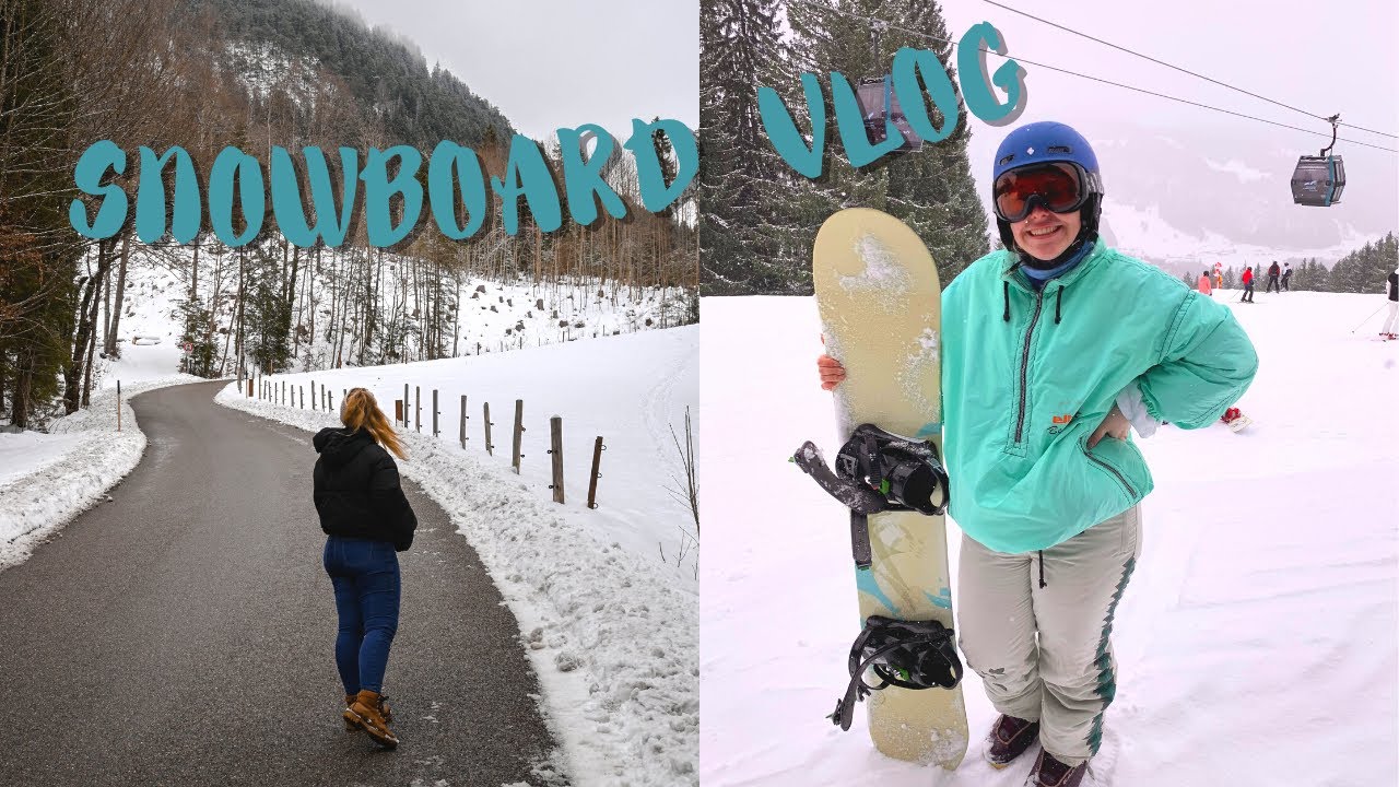 ich fahre zum ersten Mal SNOWBOARD🏂😍-Vlog  | tizi