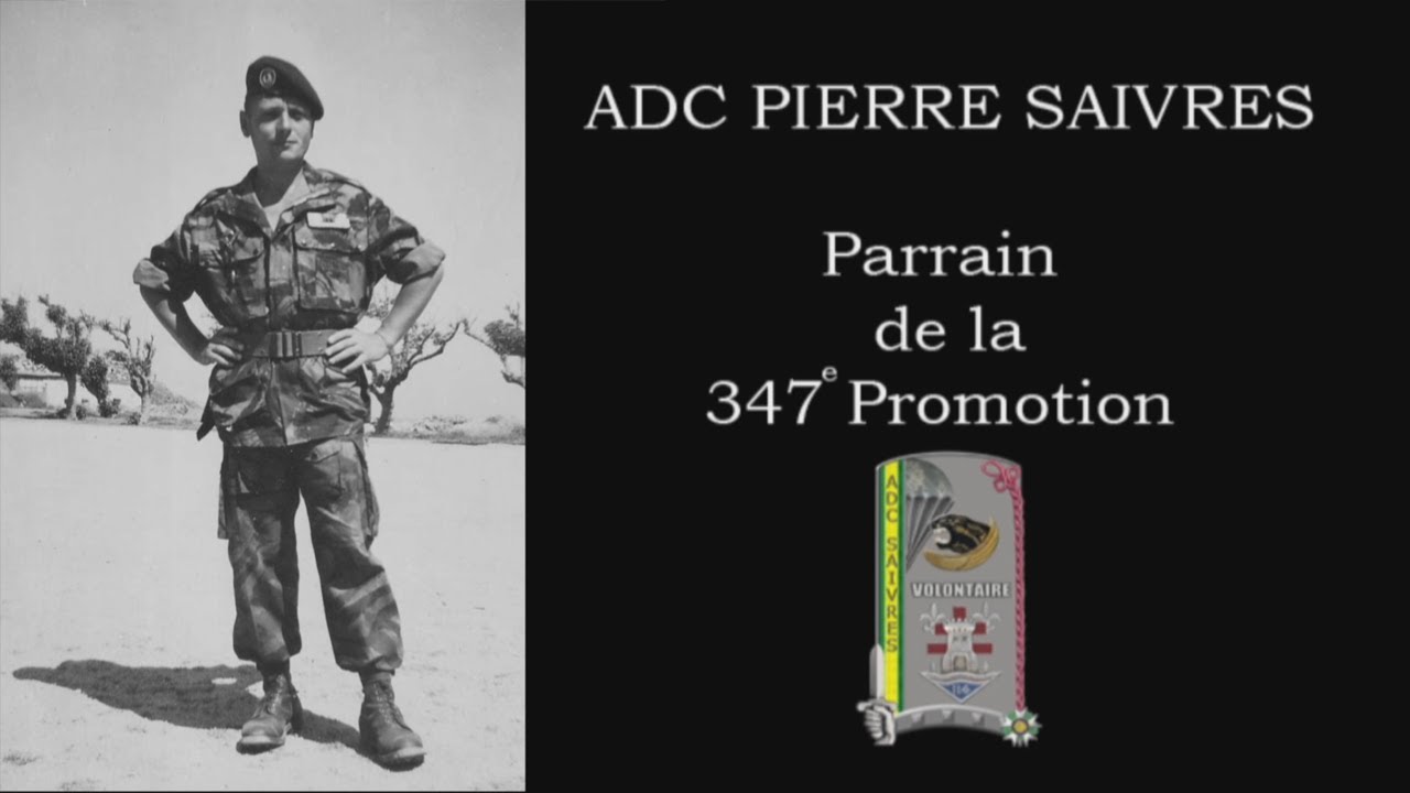 ADC Pierre SAIVRES, parrain de la 347e promotion de l'ENSOA.