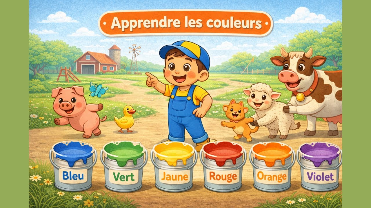 🎨Apprendre les couleurs🎨- comptine pour enfants