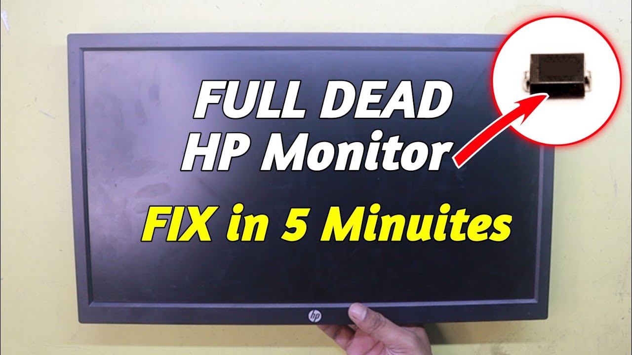 Full Dead HP Monitor Repairing | How to Repair HP Monitor power problem