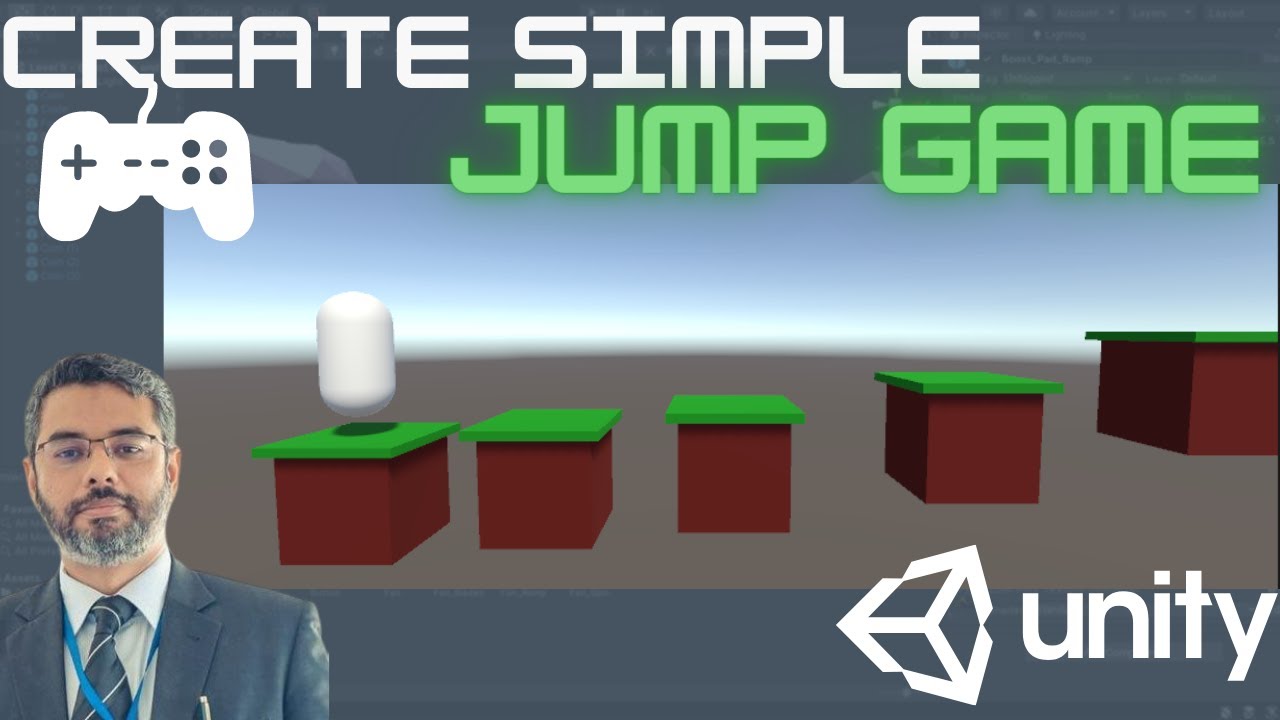 Very Basic Unity Tutorial for Beginners |Create a Simple Jump Game in Unity (Urdu)