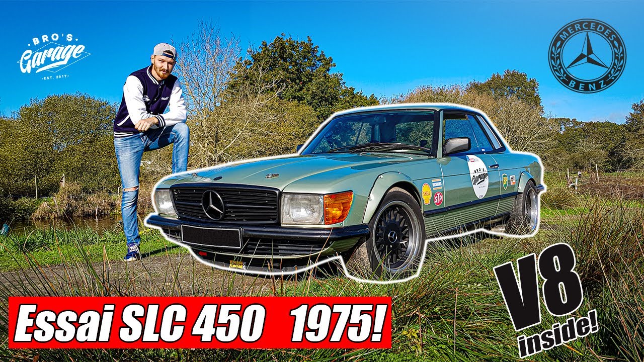 ESSAI #9: Mercedes SLC 450 1975! un bon vieux V8 du démon! | Phiz67