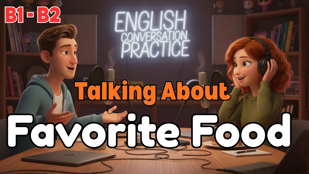 How to Talk About Your Favorite Food in English | English Conversation Practice (B1-B2)