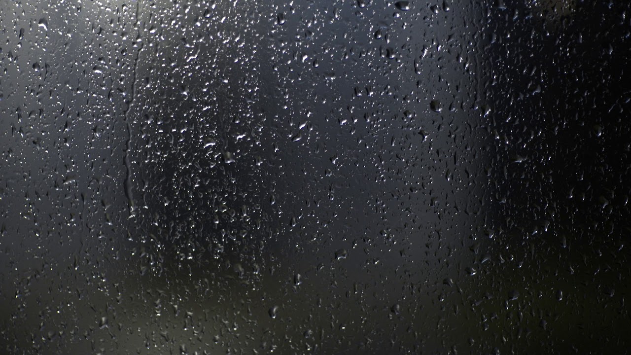 Rain on Glass with Sound Relaxing Background Video or Screensaver