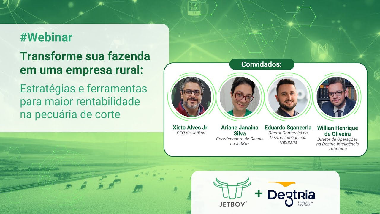 Webinar: Transforme sua fazenda em uma empresa rural