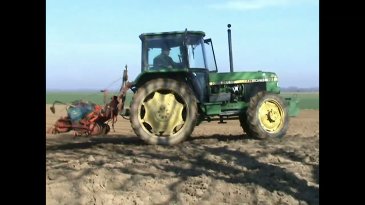 JOHN DEERE 2040 AND PRECISON DRILL AND JOHN DEERE AND HARROWS