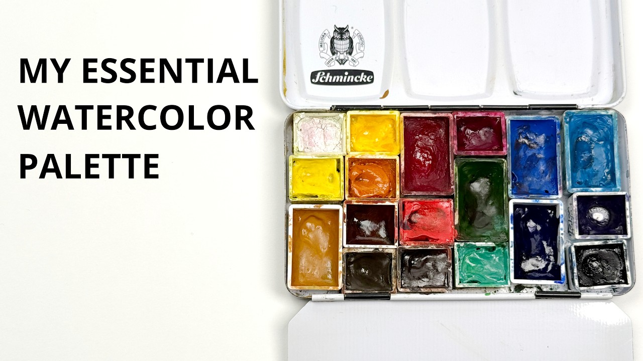 Setting up a watercolor palette from scratch - how to pick colors