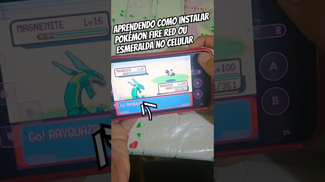 Como instalar Pok&eacute;mon fire red e Pok&eacute;mon  esmeralda no celular #music