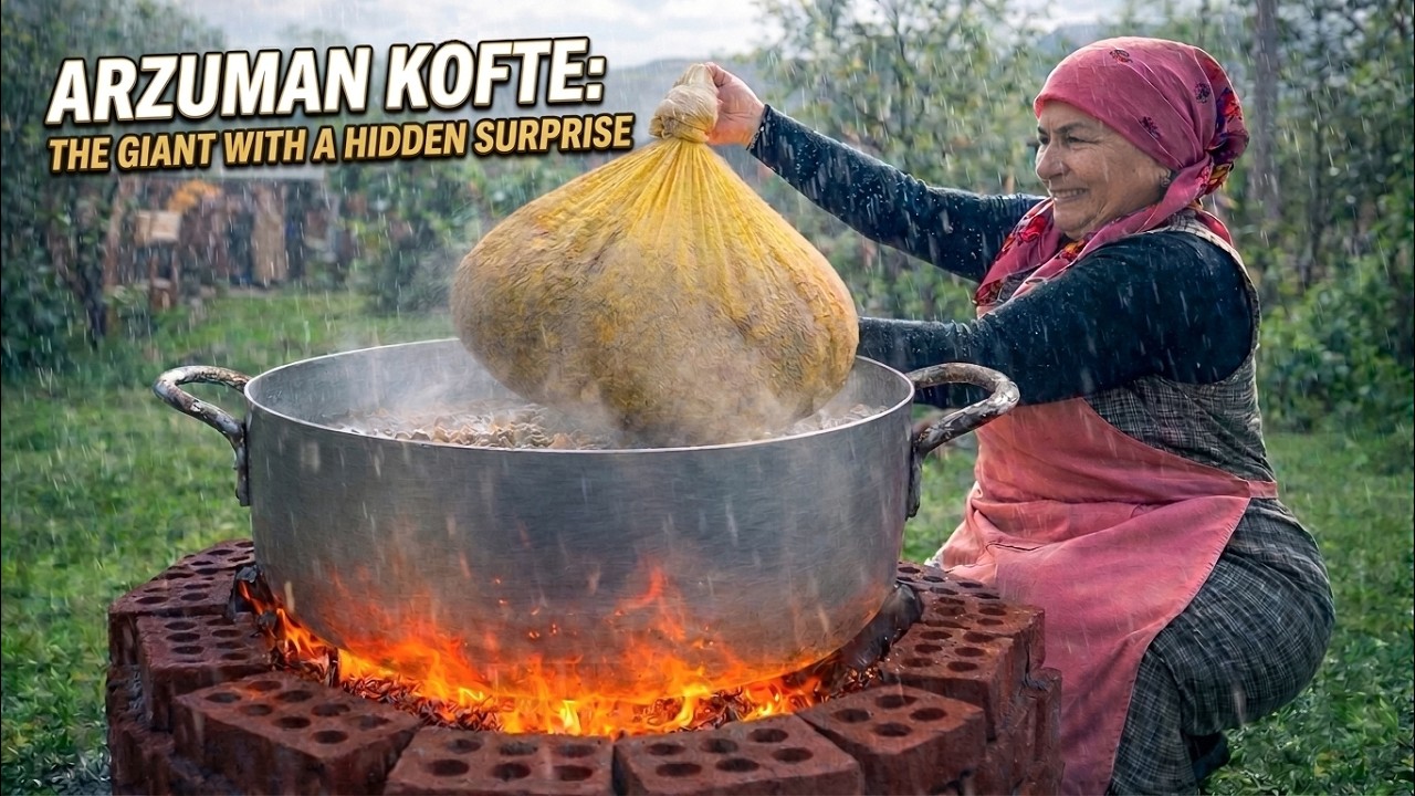 Making a Giant Traditional Azerbaijani Meatball with a Secret Inside