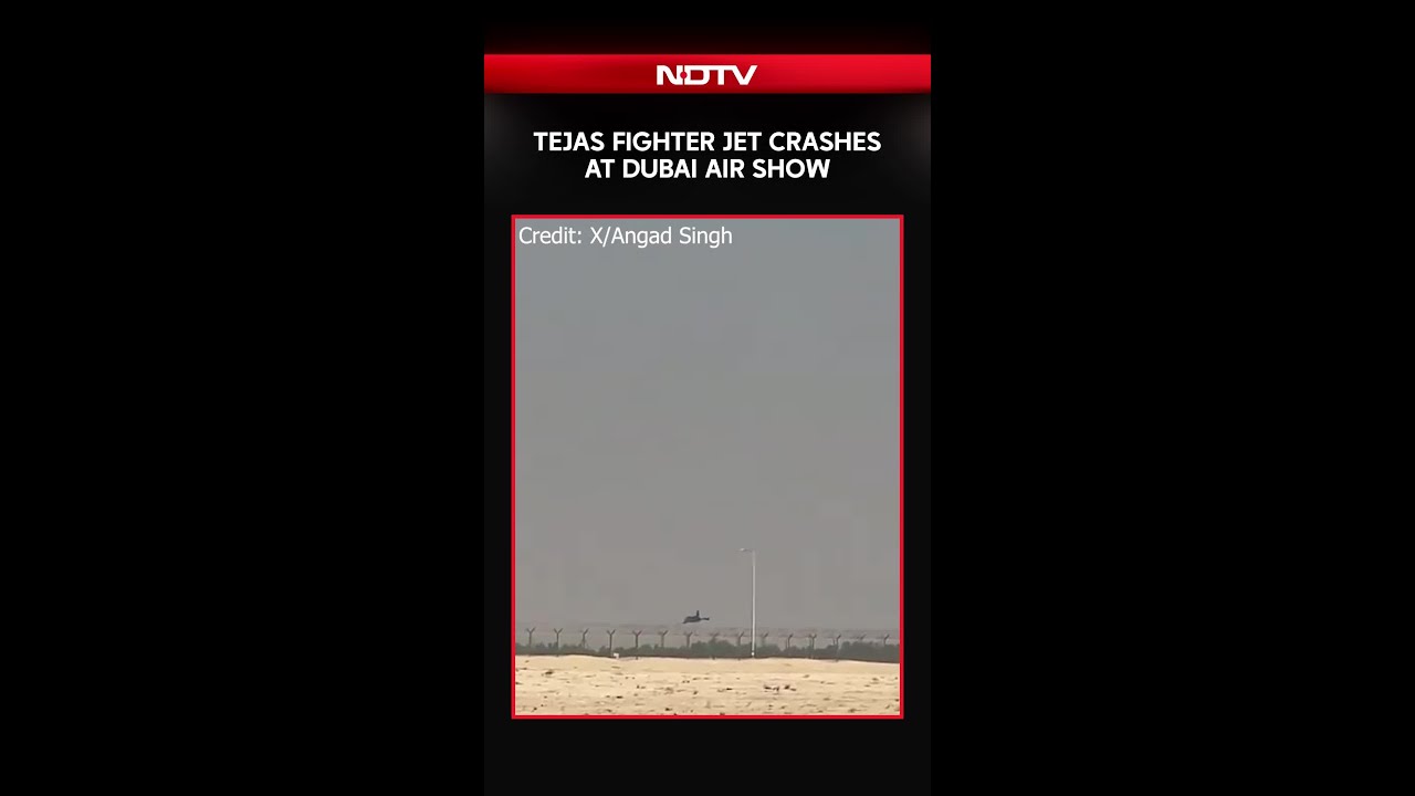 Tejas Fighter Jet Crashes At Dubai Air Show