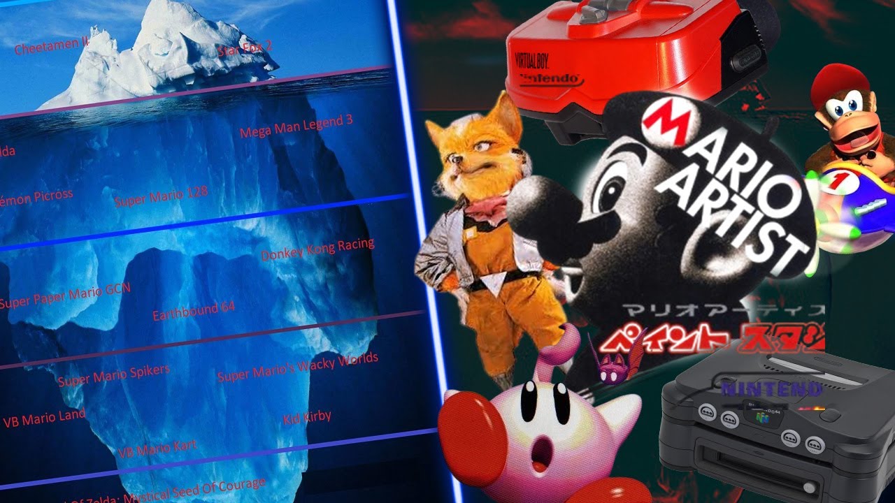L'ICEBERG des jeux NINTENDO ABANDONNÉS