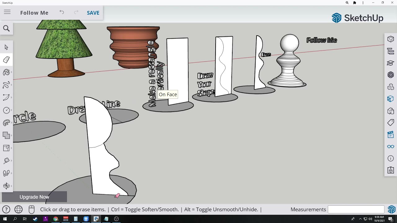 Sketchup | How to use the Follow Me tool