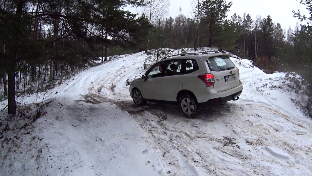 Subaru Outback vs Forester 4x4 Off road Snow Forest Quarry покатушки на бездорожье