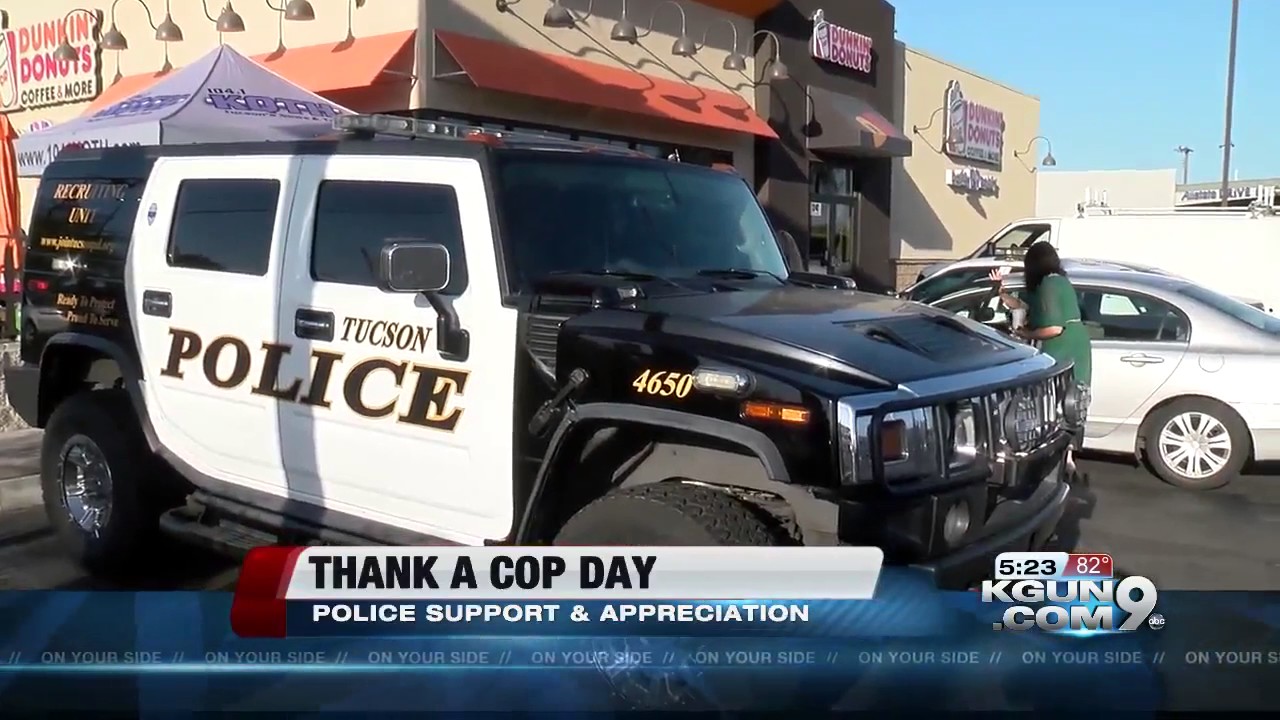 Thank A Cop Day: Police support and appreciation