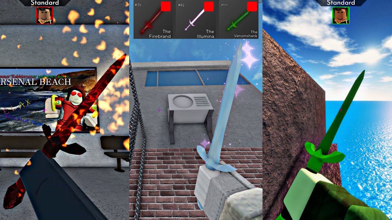 RARE OBTAINABLE DEVELOPER MELEES IN ARSENAL ROBLOX!