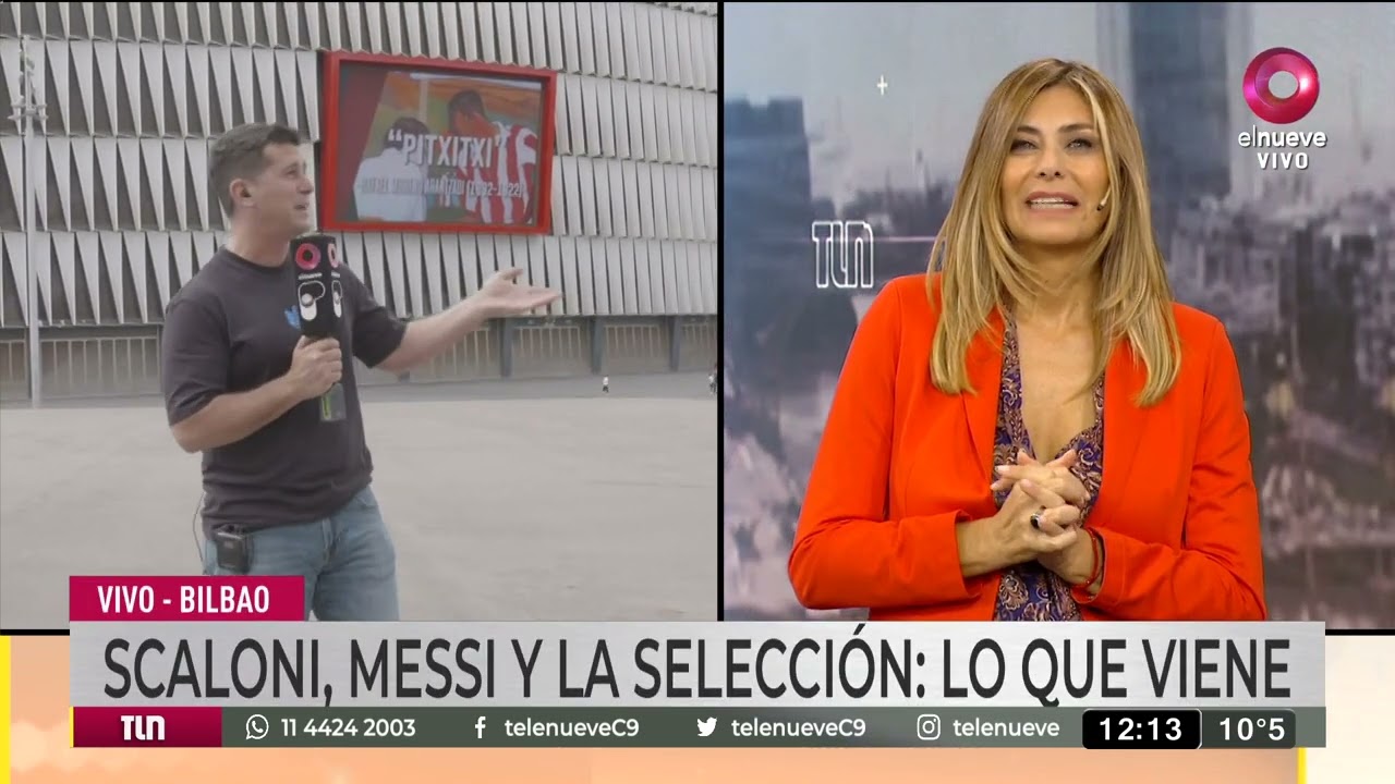Telenueve en vivo desde Bilbao: Scaloni y los 11 para la Finalissima