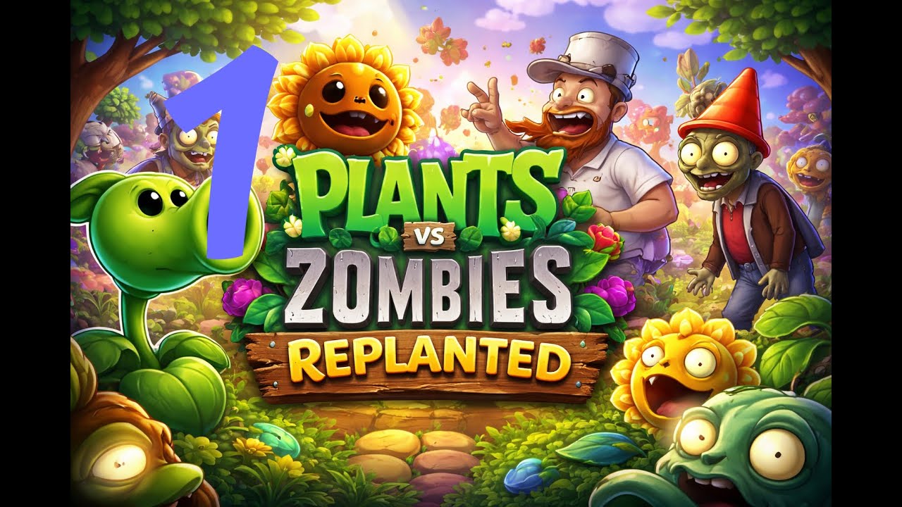 Guerra aos Zombies - Plants Vs Zombies Replanted - Parte 1