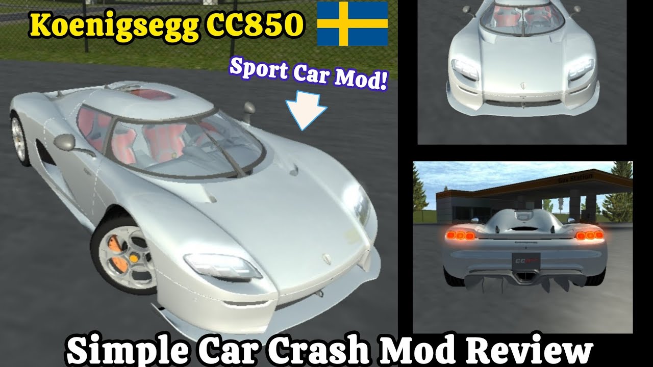 Простая автомобильная авария || Обзор модификации Koenigsegg CC850