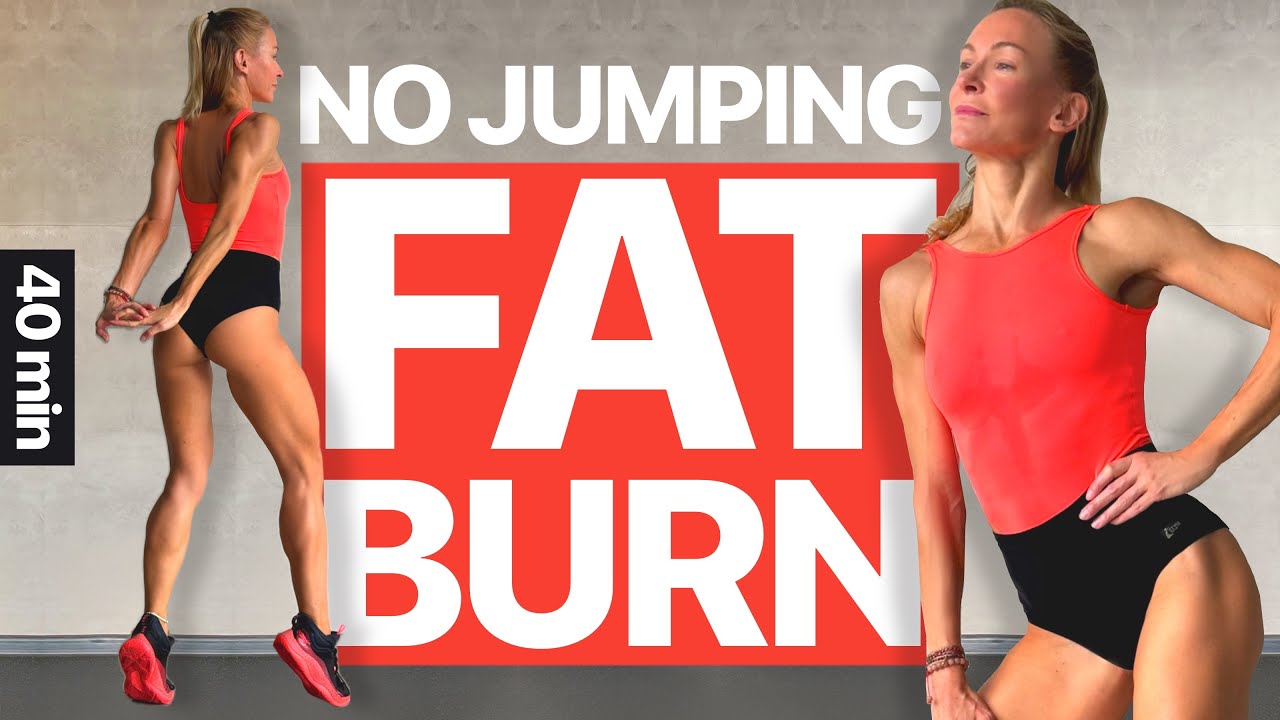 40 MIN NO JUMPING FULL BODY HIIT WORKOUT For Fat Loss | Low Impact - At Home