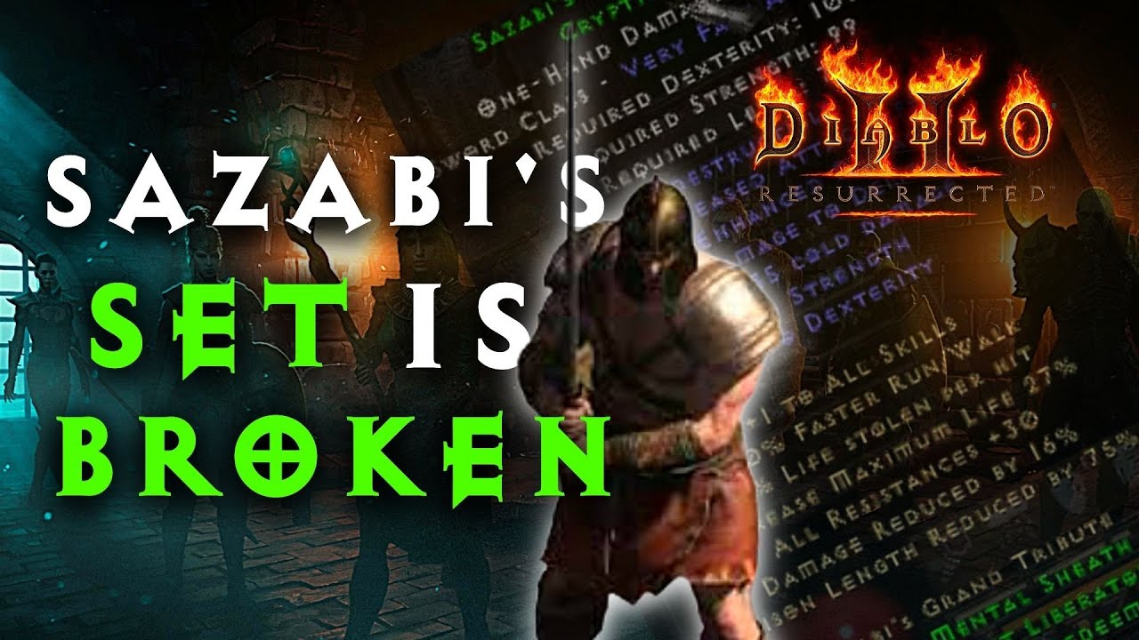 Комплект Сазаби в D2R — просто БОЖЕСТВЕННЫЙ для 5 акта, Merc Ladder 2.4 — Diablo 2 Resurrected