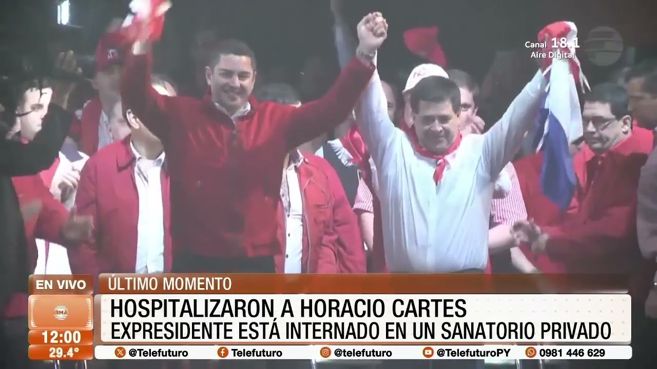 Horacio Cartes en terapia intensiva