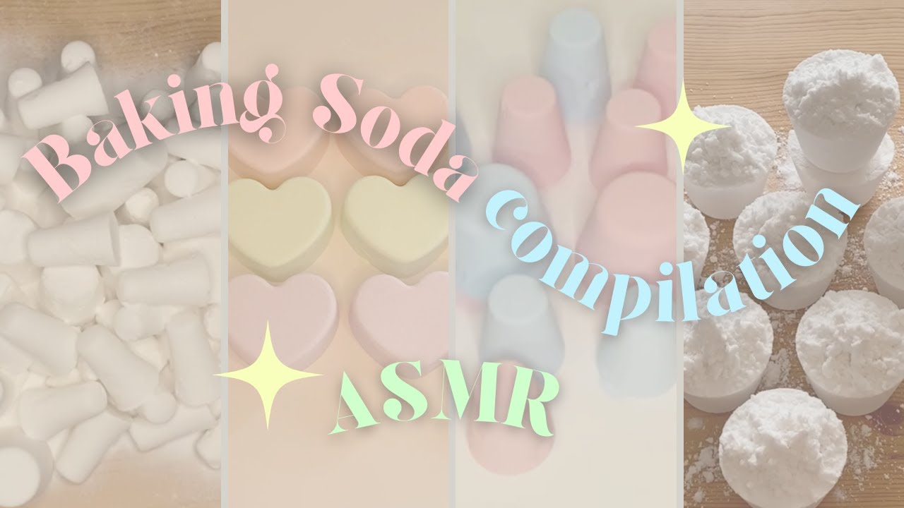 🌈 SO SATISFYING! - ASMR Baking Soda 💜