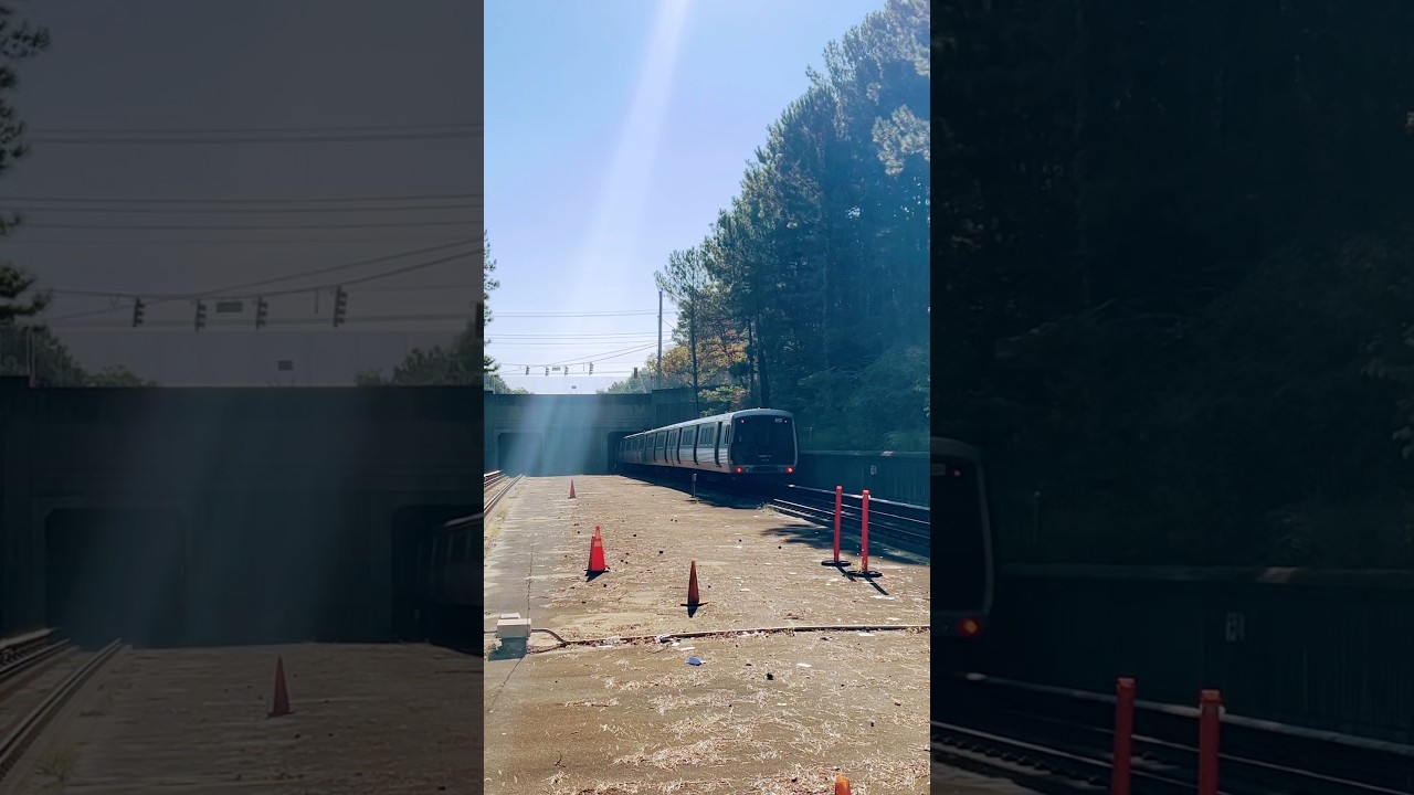Eastbound MARTA Blue Line Train Departs From Kensington (Decatur, GA) #shorts #train #videography