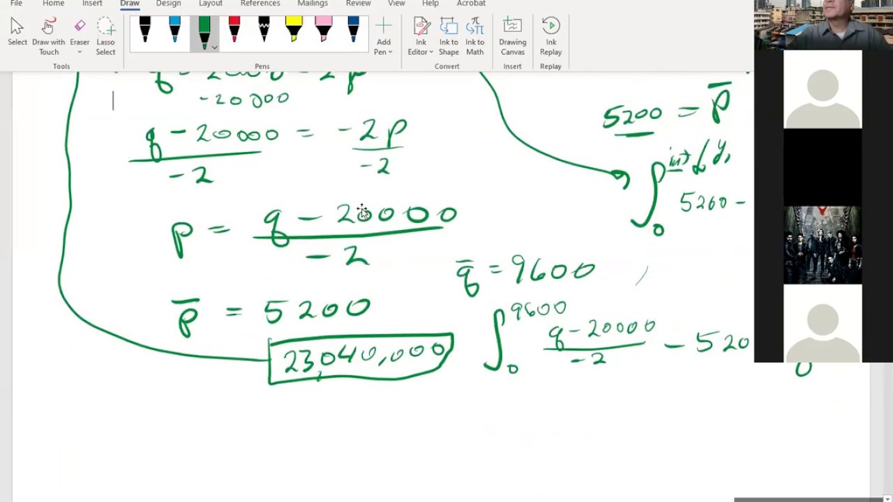 MAT 210 Brief Calculus Zoom Class on 04.27.2020