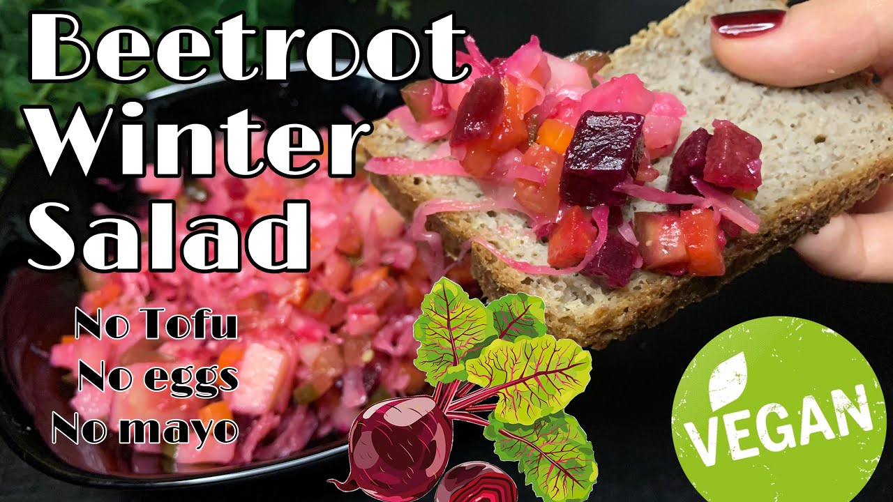 How to Survive in Winter ?! Nourishing Slavic Salad — Full of Vitamins & Fiber ! No mayo, No eggs! 