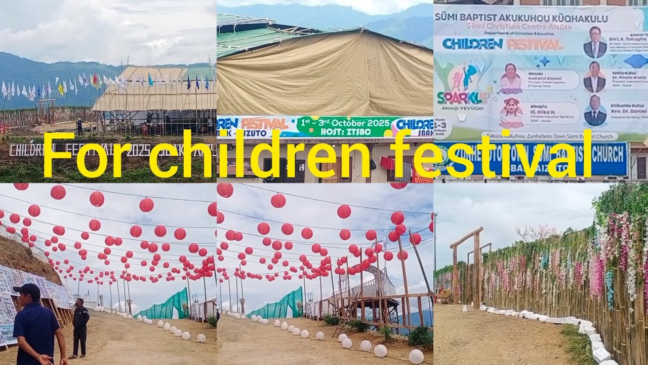 Preparation for children festival in ZTSBC dt 1st to 3rd October #Zunheboto,Nagaland#