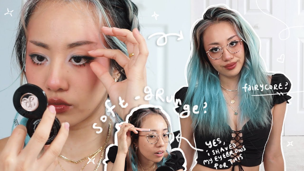 following a soft grunge ~fairycore~ makeup routine | fairy grunge transformation