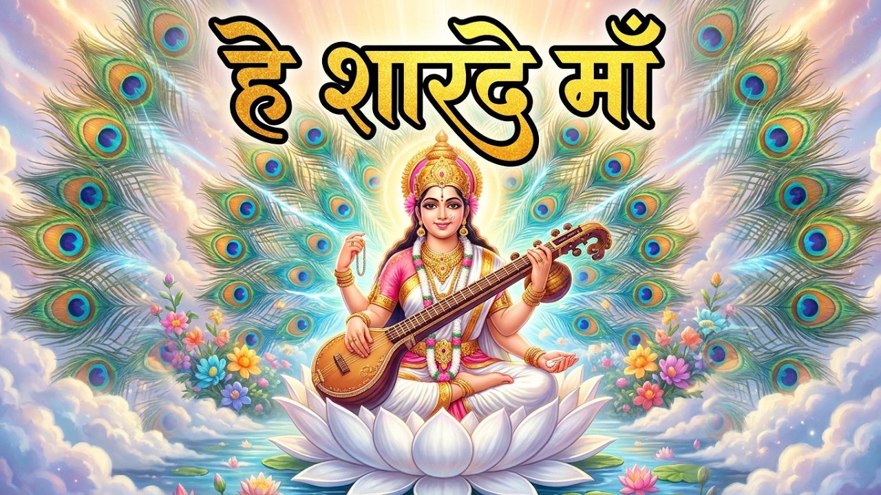 हे शारदे माँ : अज्ञानता से हमें तार दे माँ : माँ सरस्वती प्रार्थना : He Sharde Maa