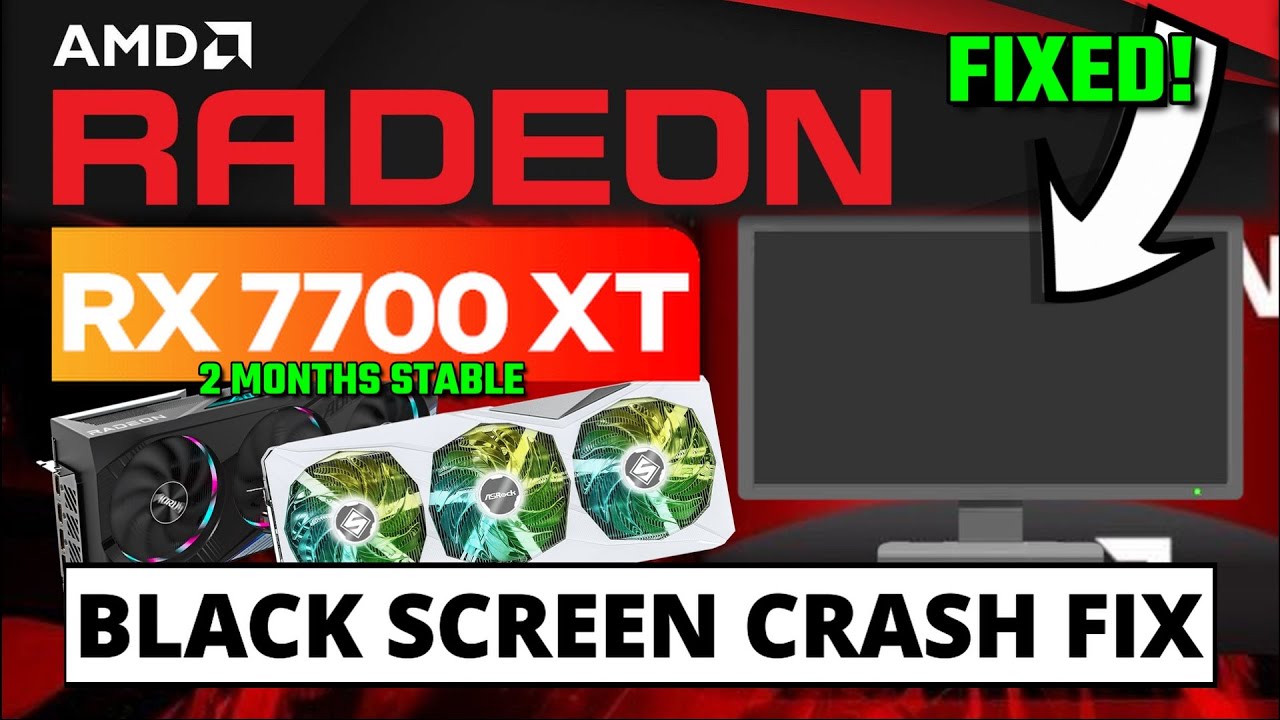 How to Fix RX 7700 XT Black Screen Crash (6 Months Stable | AMD Fix)