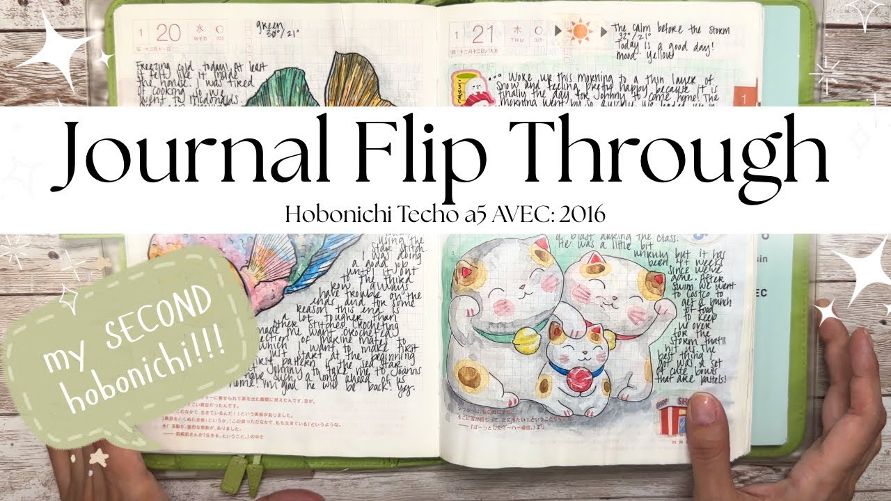 Flip through of my second Hobonichi!!! | 2016 Hobonichi Avec 💕