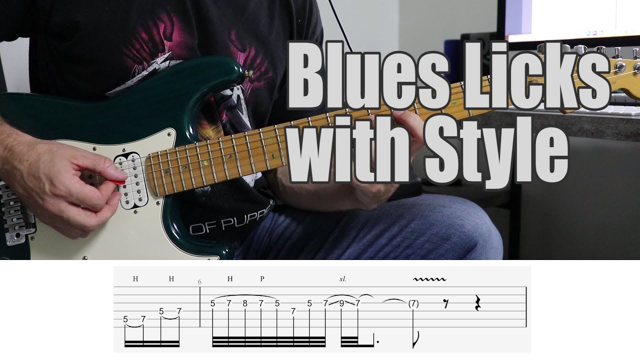 Blues Licks with Style - Guitar Lesson with Tabs (link to full lesson below)