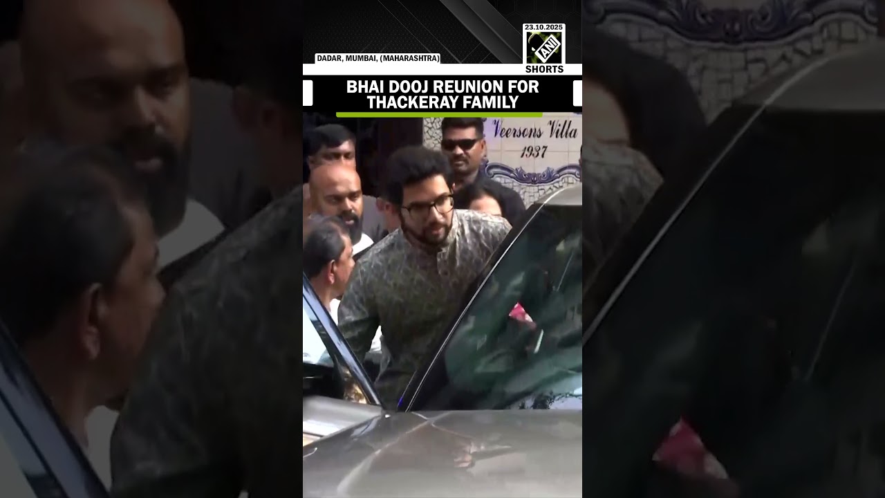 Uddhav Thackeray celebrates Bhai Dooj with Family at Raj Thackeray&rsquo;s sister&rsquo;s house