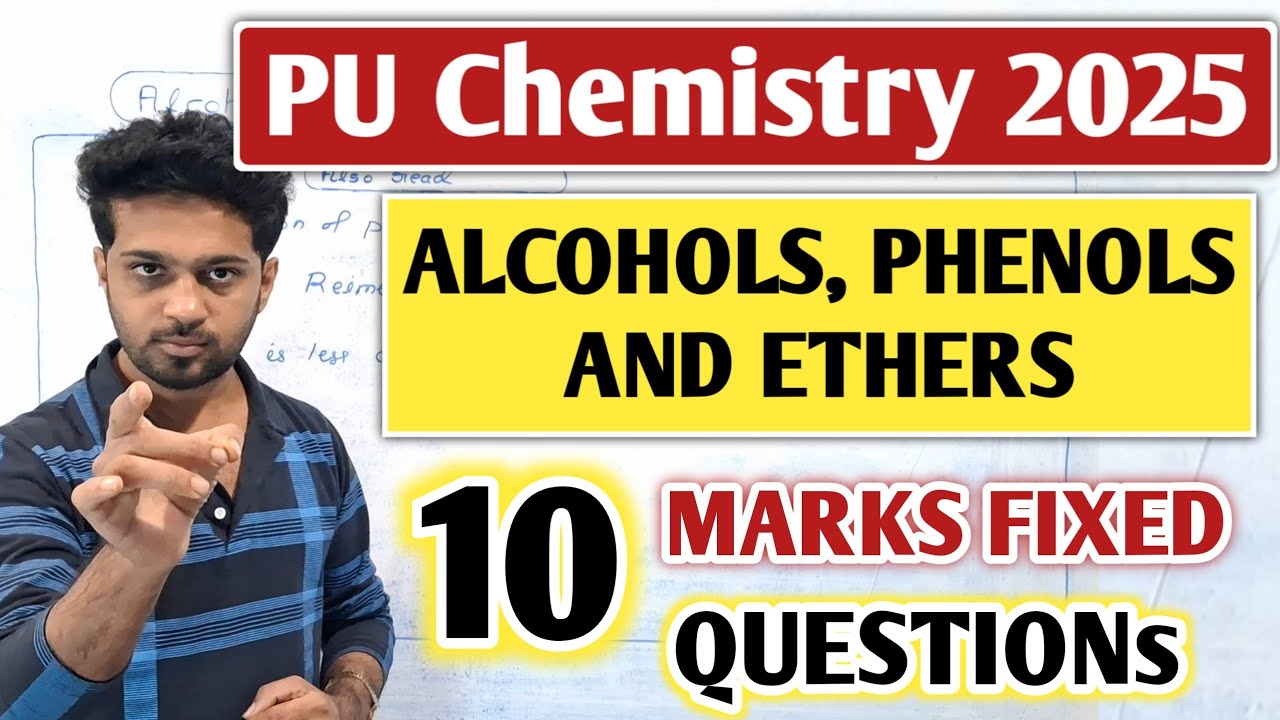 What to read in ALCOHOLS PHENOLS AND ETHERS chapter? | 2nd PUC Chemistry Important Questions