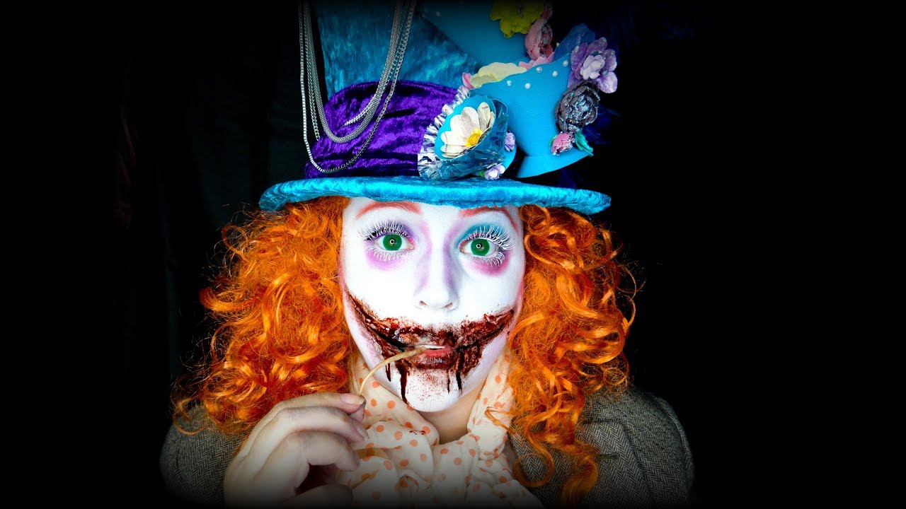Easy Mad Mad Hatter Halloween Makeup Tutorial for Kids and Adults Part 2