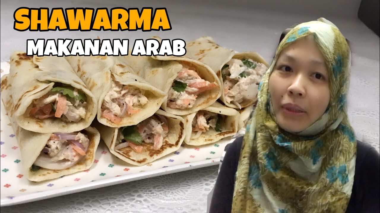 Makan malam membuat roti shawarma || Resep shawarma Arab \ masak buat majikan