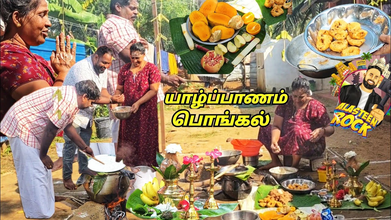 யாழ்ப்பாண வீட்டு பொங்கல்!🥳 Jaffna Village Pongal | Tamil Vlogs | Alasteen Rock
